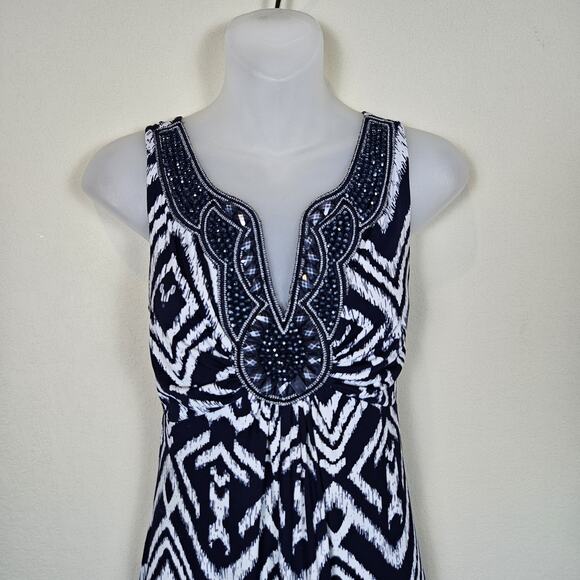 dressbarn Monochrome Geometric Maxi Dress - Picture 2 of 14